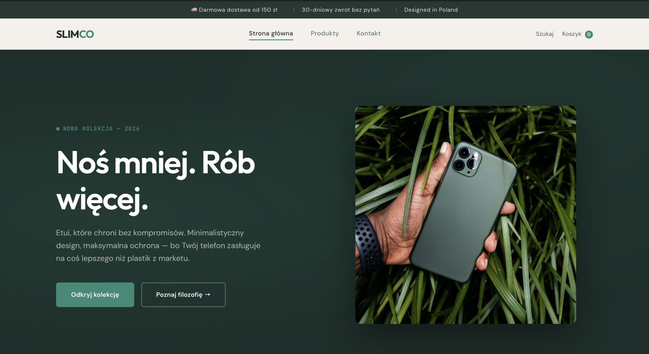 Slimco — minimalistyczne akcesoria do telefonów